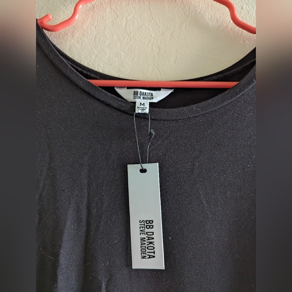 BB Dakota NWT long black dress size Medium M High quality, soft material - Picture 4 of 5